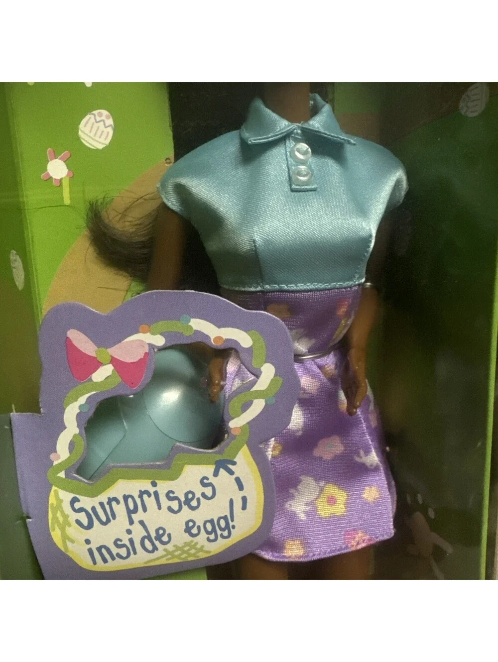 Easter Surprise African American Barbie 1998 with Surprise Egg inside #20543